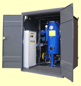 Small-sized unit for transformer (turbine, industrial) oil processing UVM10-3-U1